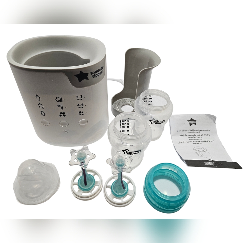 Tommee Tippee Advanced 3 and 1 Bottle and Pouch Warmer with Extras